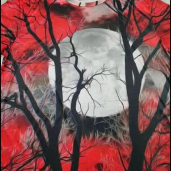 Mens XL (42) Full Moon T shirt - Picture 2 of 9
